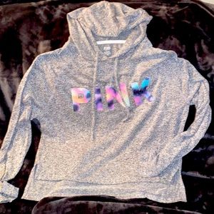 Victoria’s Secret PINK Terry Cropped Hoodie - Size M